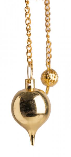 Vergoldetes Kugelpendel – Spirituelles Pendel in Kugelform